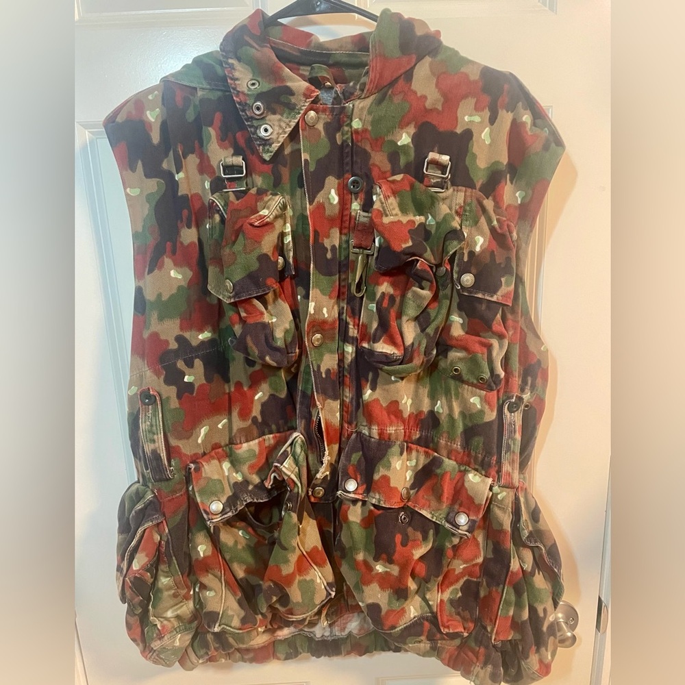 Vintage Swiss Army M-60 Alpine Camo Field Jacket